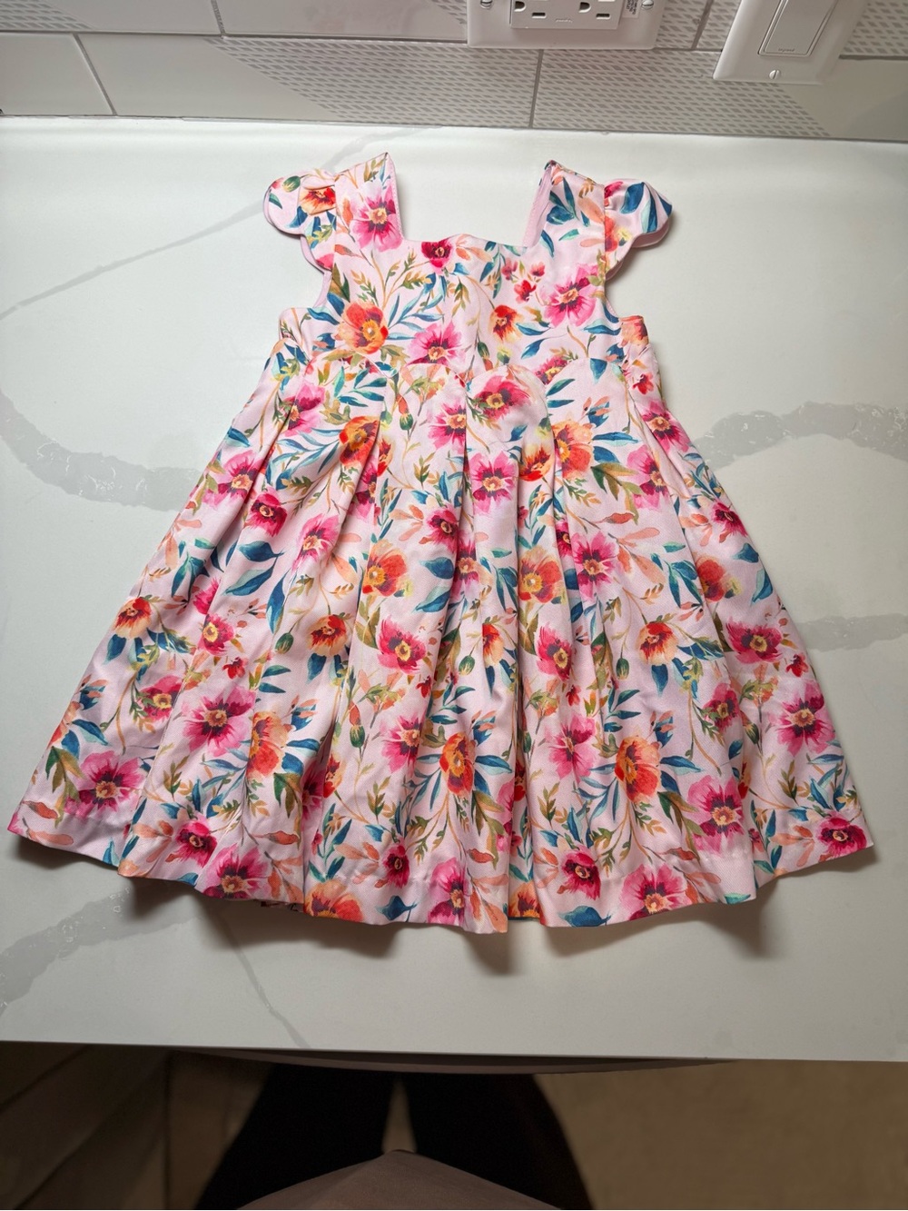 Catherine Malandrino Pink Floral Fit-and-Flare Dress